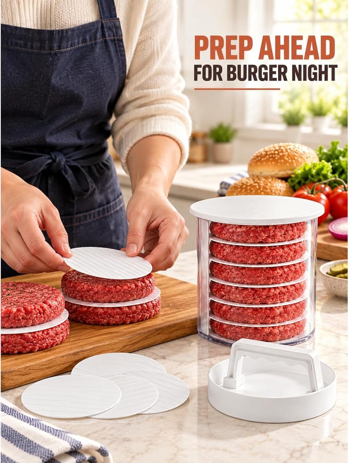 Burger Patty Maker (7 Tier)