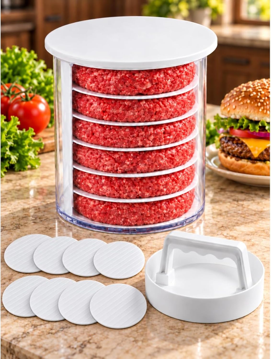 Burger Patty Maker (7 Tier)