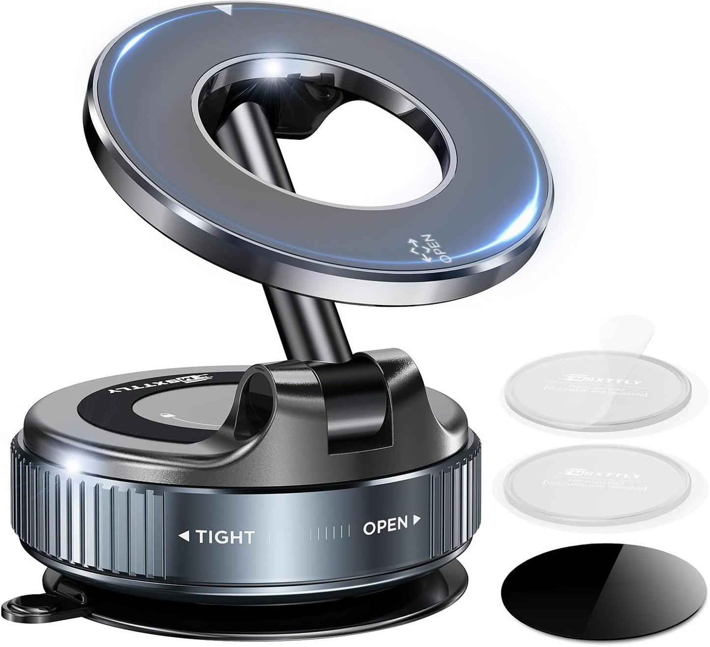 Suporte magnético para celular com rotação de 360°