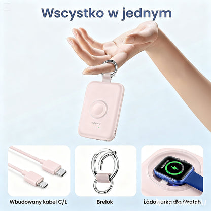 Przenośna ładowarka 3 w 1 o pojemności 10 000 mAh