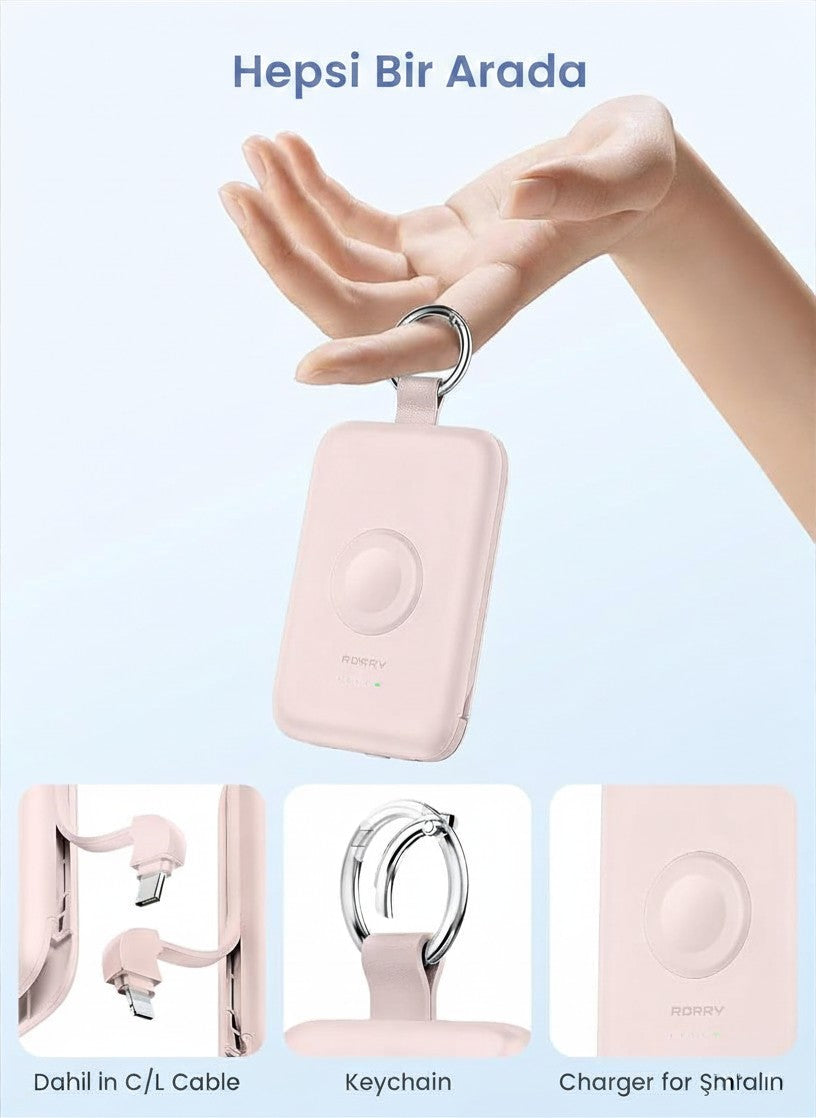 3-in-1 portable charger, 10,000 mAh.
